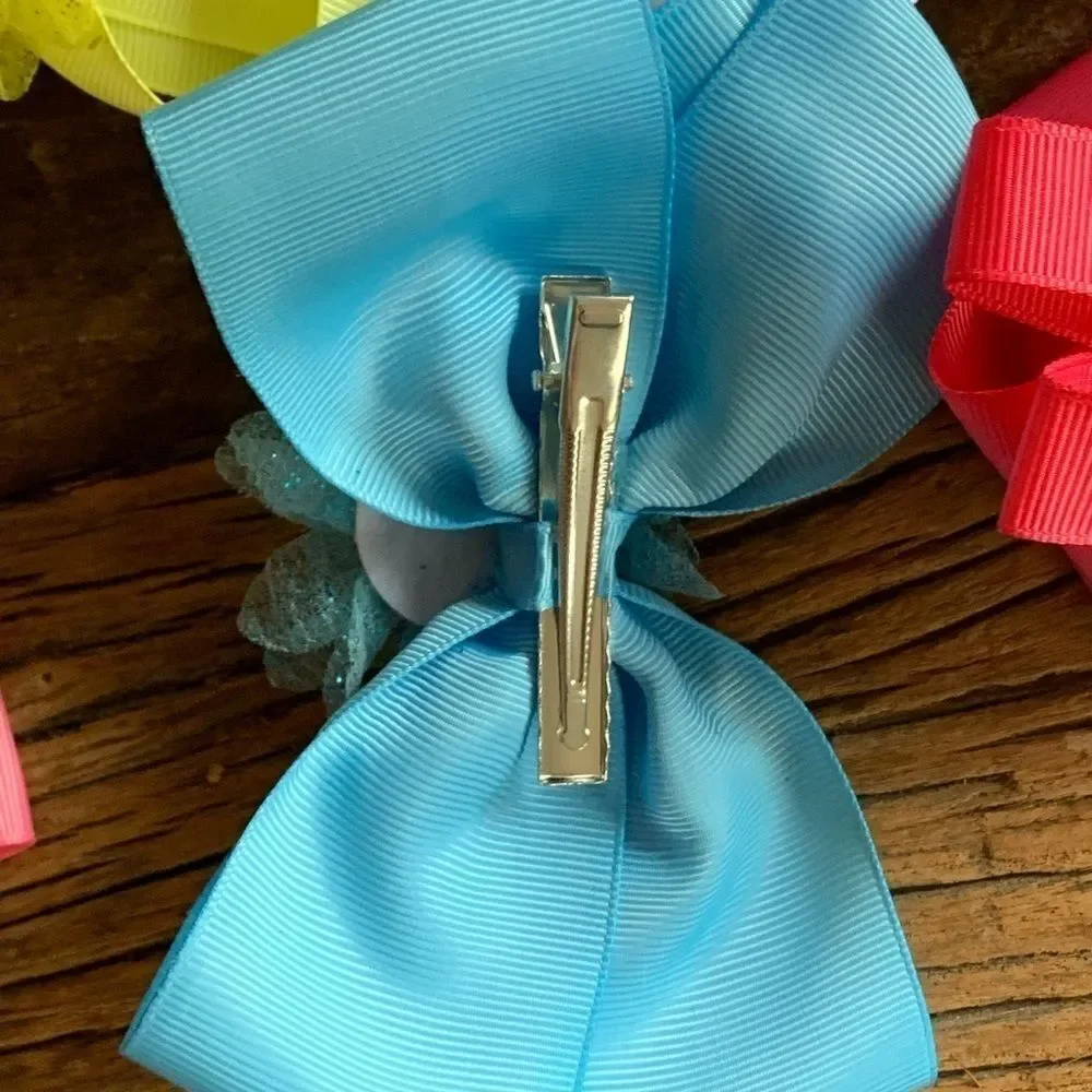 Oversized girl  baby hair bows 5 pc bundle